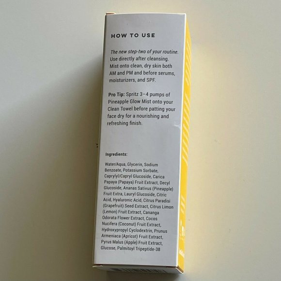 BNIB ~ Clean skin club pineapple glow mist ~ 100ml/3.4oz full size ~ SAME DAY 🚢 - Picture 4 of 6